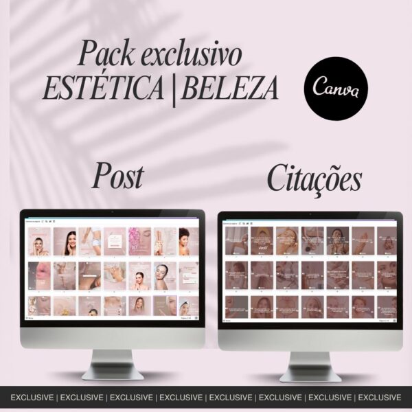 Pack 40 Postagens Editáveis no Canva para Estética e Beleza - MRR | PLR - Image 4